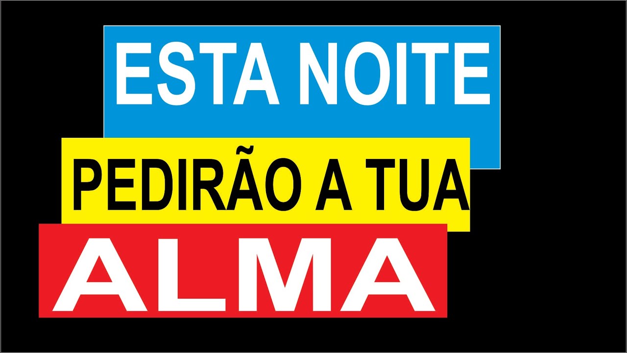 Para quem será a tua alma? Está nas tuas mãos a decisão.