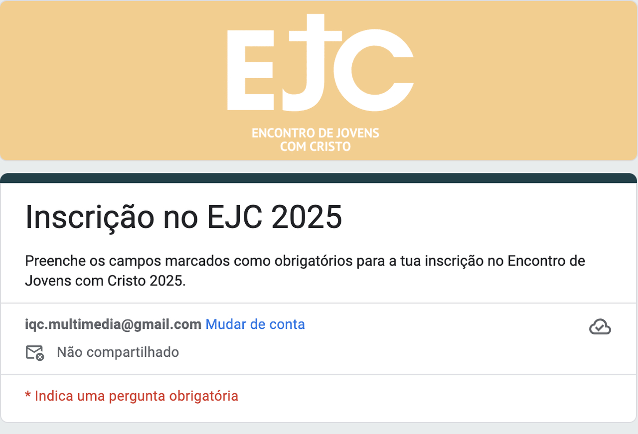 EJC2025 inscricão