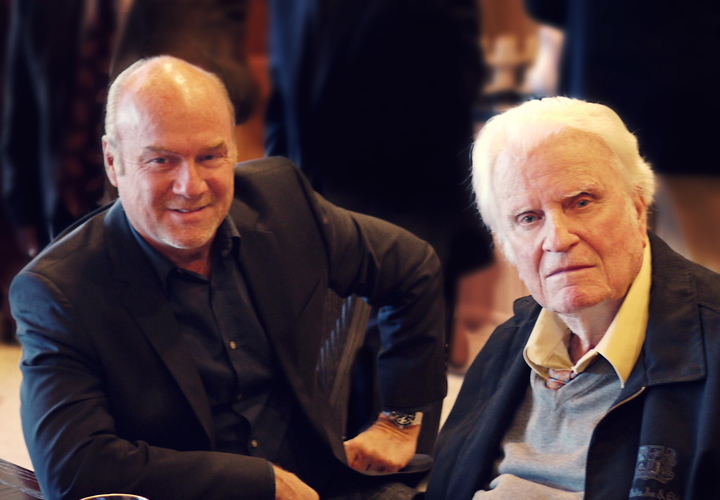 Greg Laurie visitando Billy Graham Greg Laurie e Billy Graham