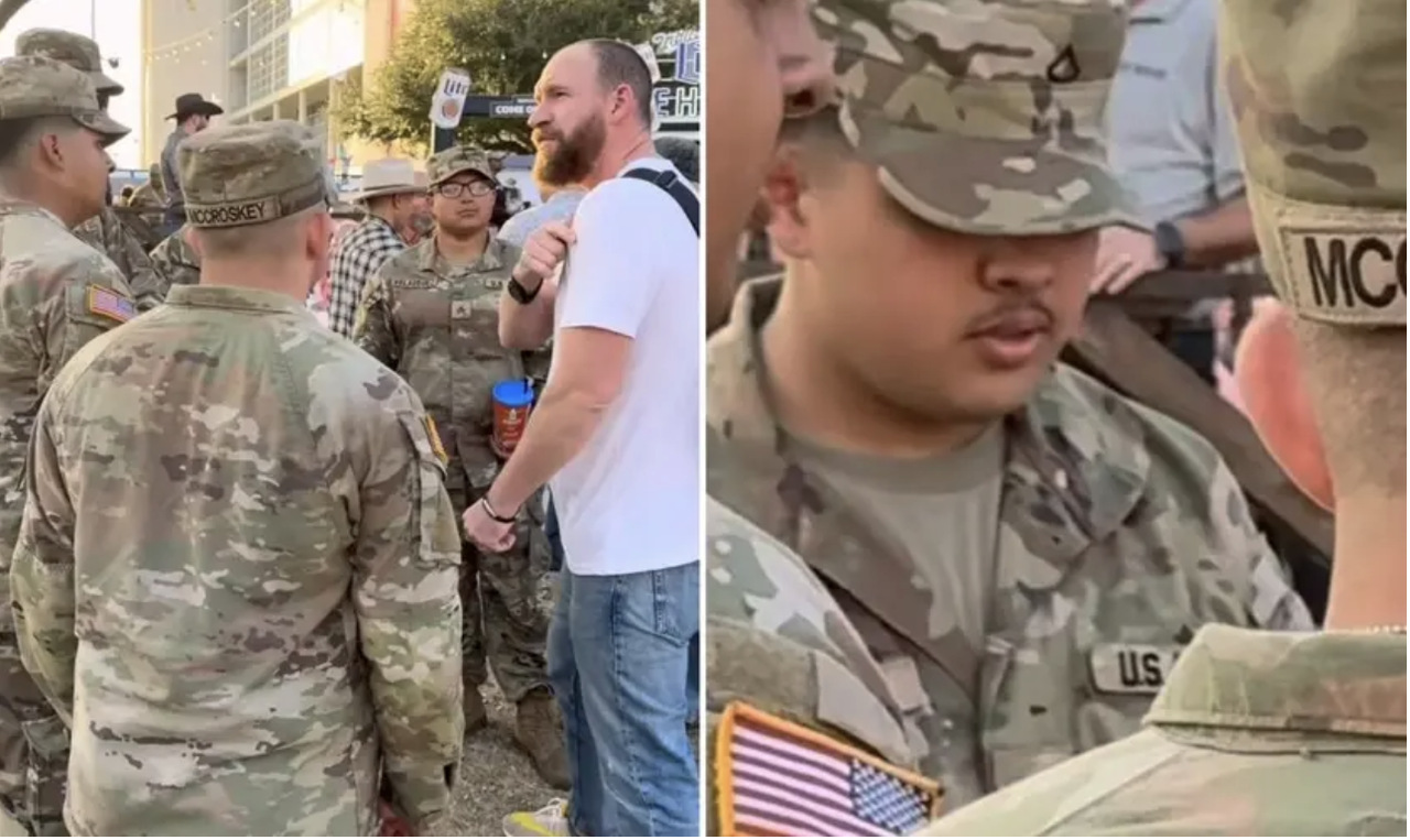 Militares americanos ouvem o Evangelho