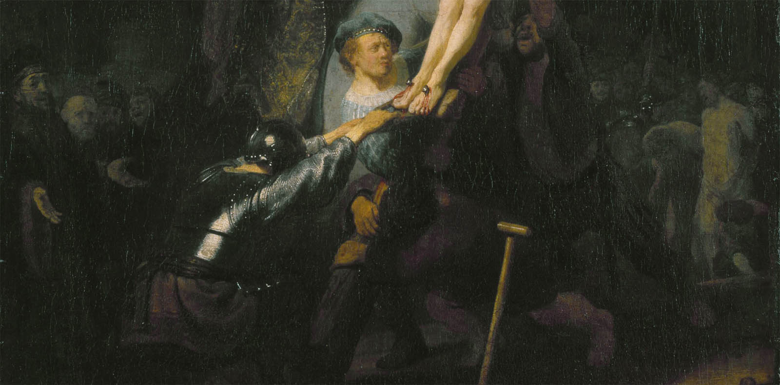 O Levantamento da Cruz - de Rembrandt The Raising of the Cross c 1633 d 3