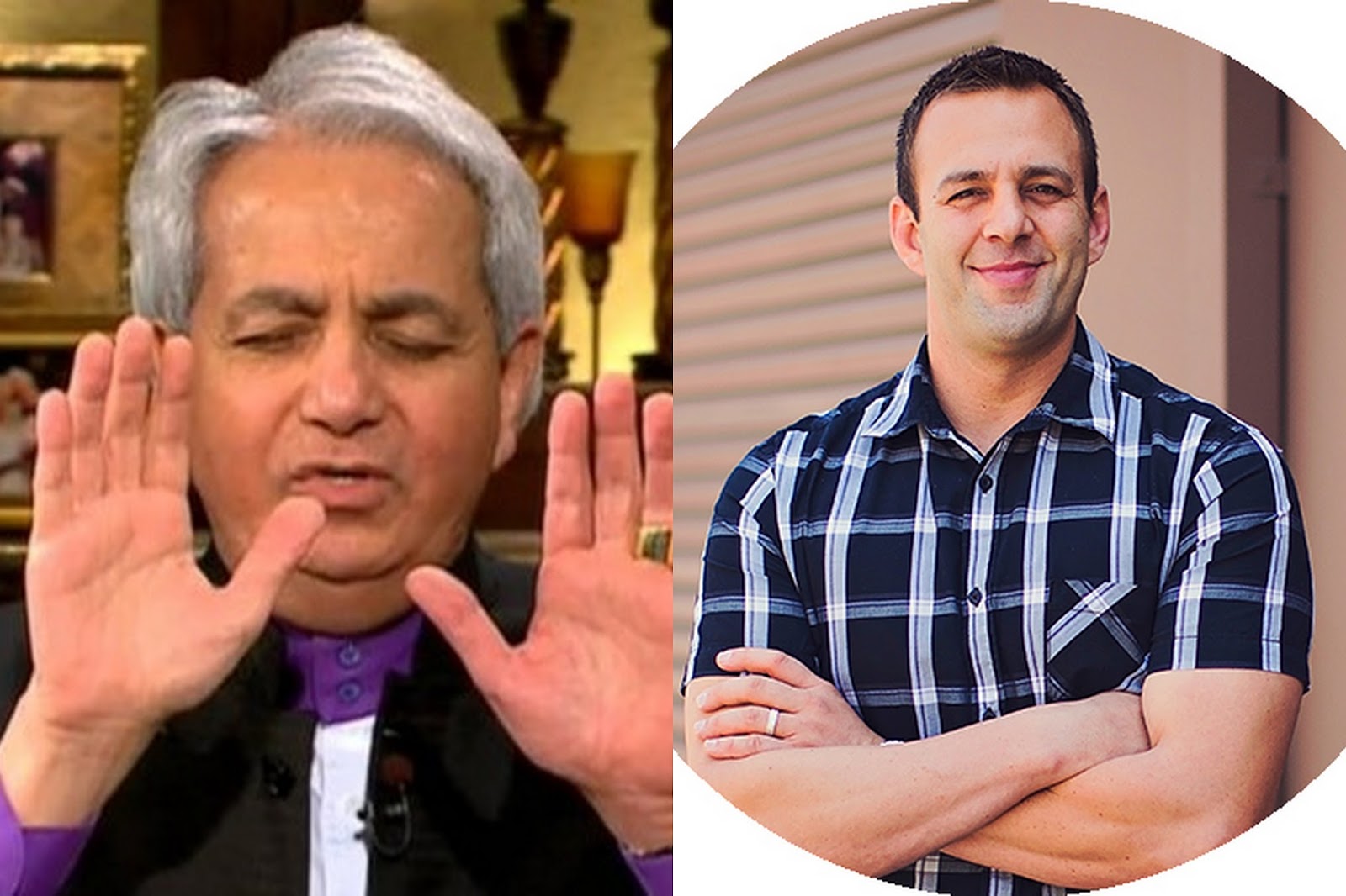 Benny Hinn e o sobrinho Costi Hinn costi hin