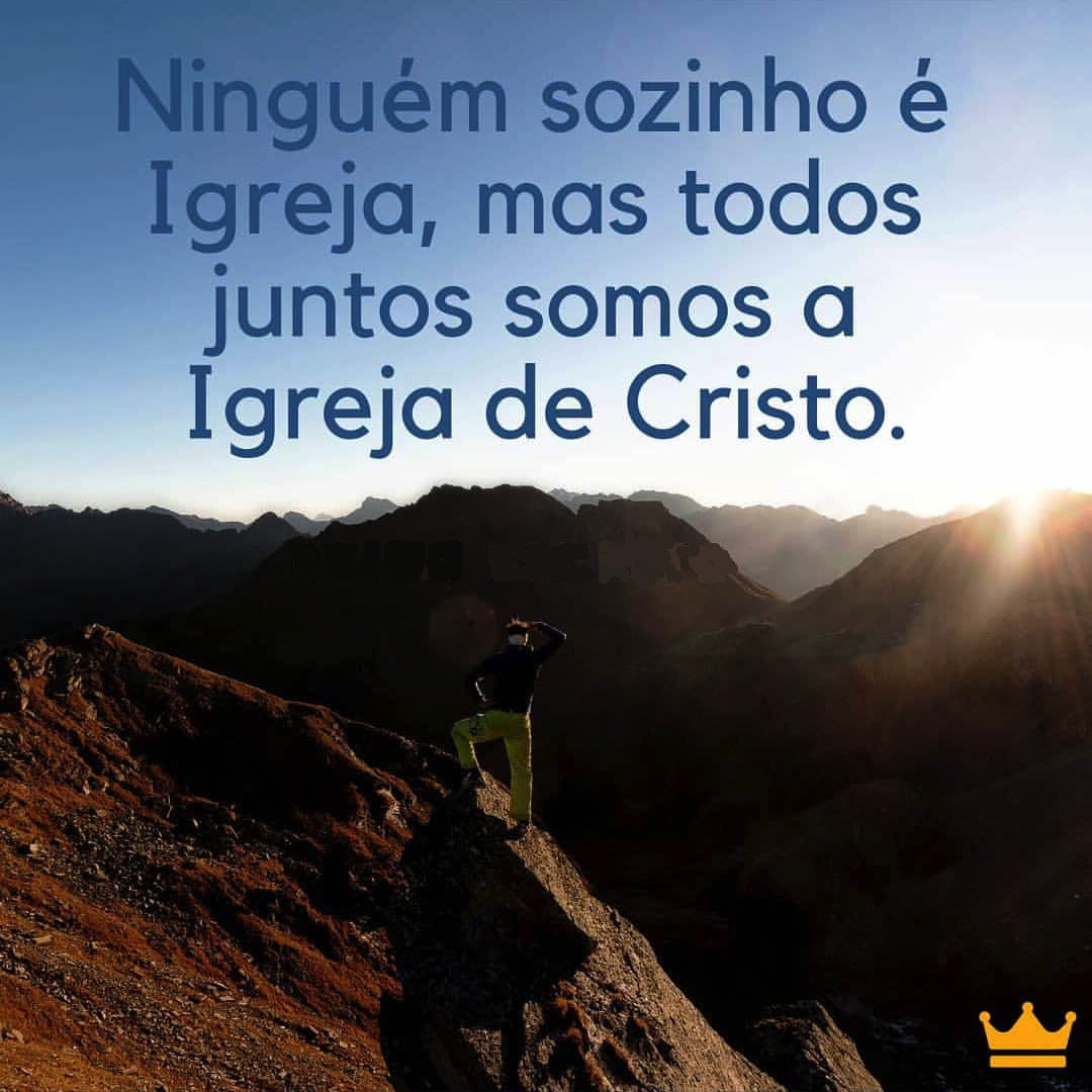 Se um crente é crente, obrigatoriamente está na igreja. Nunca fora dela, pois tal não existe, a não ser por disciplina, como lemos em Coríntios.