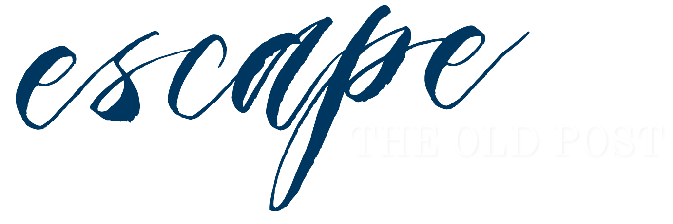 escape the old post logo header text