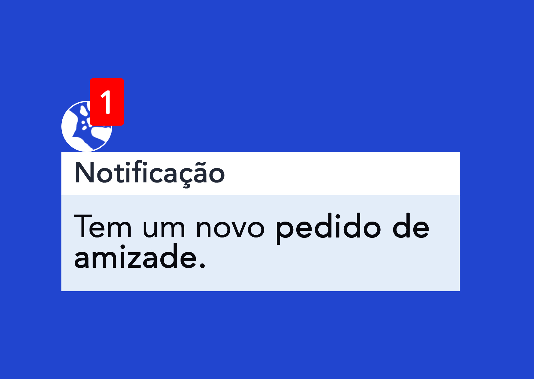 Pedido de amizade facebook front