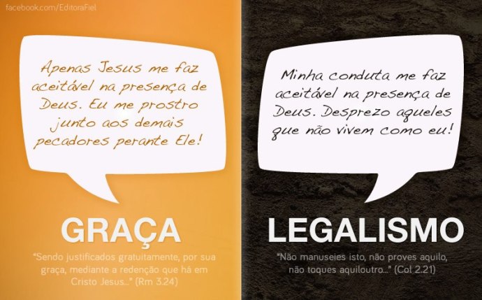 É a graça que transforma, não leis e regras