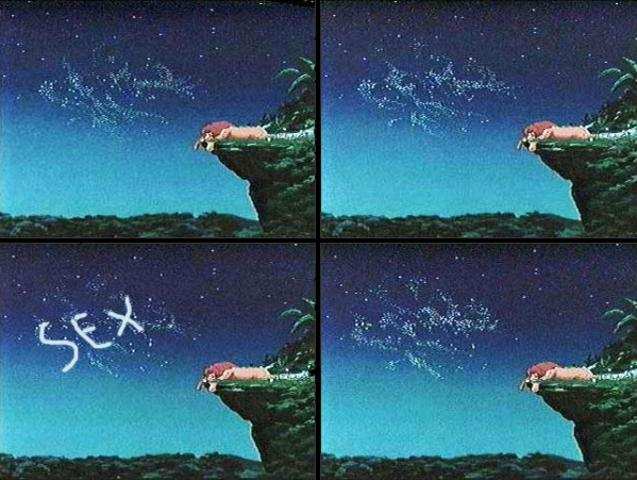 As mensagens subliminares são bem intencionais. Os pais devem ter cuidado, especialmente no que dão aos filhos para ver.