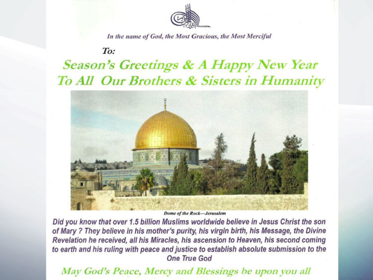 O Jesus do Alcorão, do Islão, não é o Jesus da Bíblia. skynews christmas islam 4186595