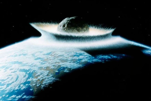 Impacto de asteróide imaginado Impacto de asteróide imaginado