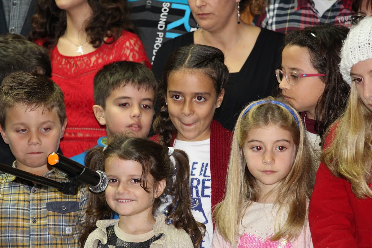 Cantantes na reunião especial de Natal 2015