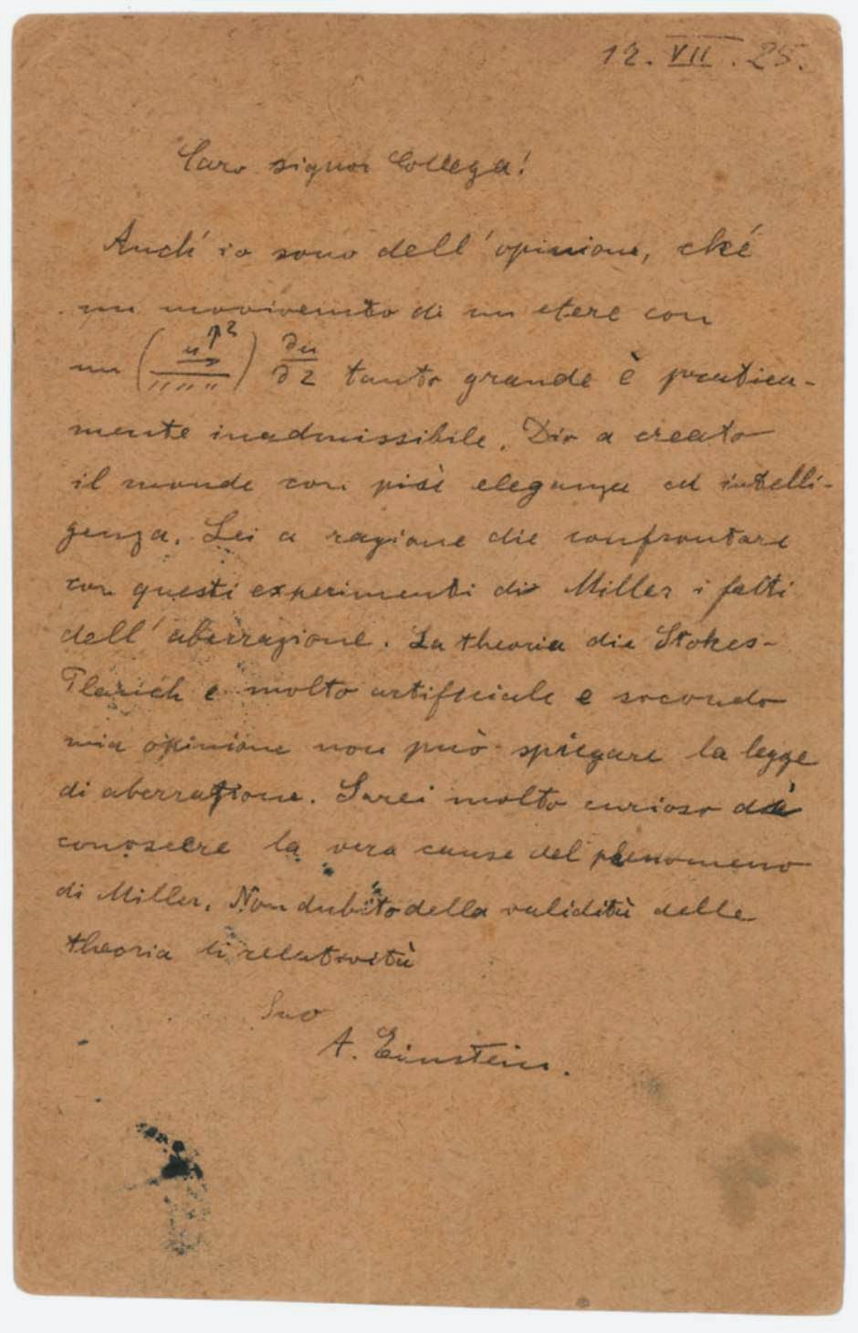 Carta de Einstein Carta de Einstein