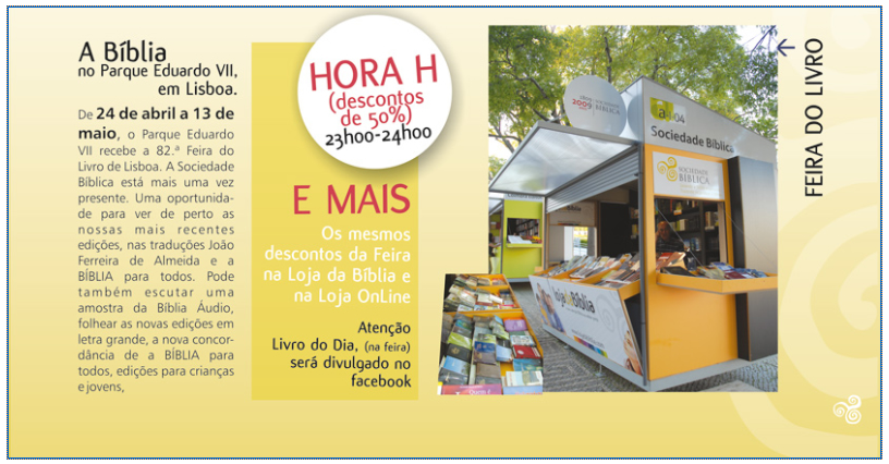 Sociedade Bíblica na Feira do Livro