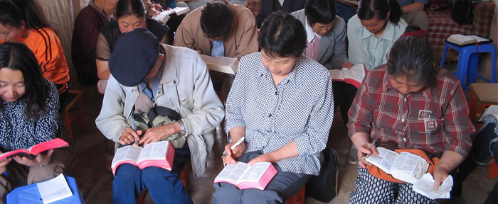 Igreja numa casa, na China