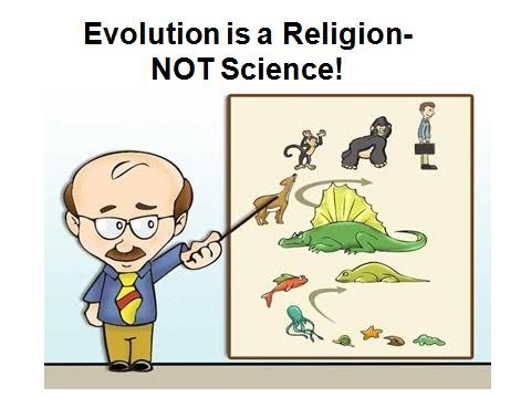 Teoria da evolução é religião - não ciência Teoria da evolução é religião - não ciência