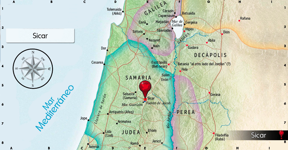 Sicar, em Israel geografica sicar