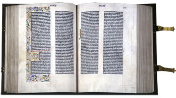 Biblia Latina - Mainz: Johann Gutenberg & Johann Fust - ca. 1455 - Adquirida em 1896 por  Pierpont Morgan