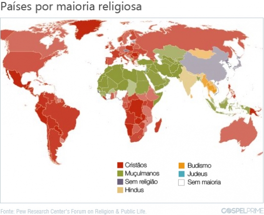 Mapa religioso do mundo Mapa religioso do mundo