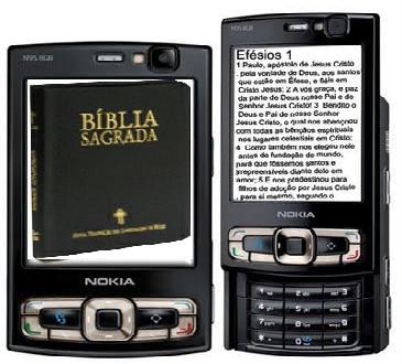 Bíblia no telemóvel