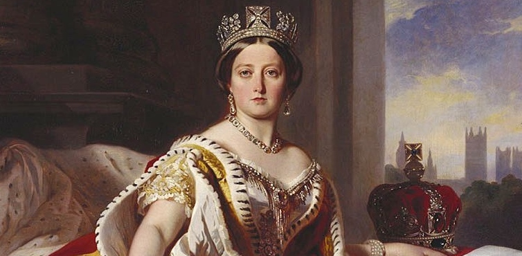 A rainha Vitória na sua coroação A rainha Vitória na sua coroação