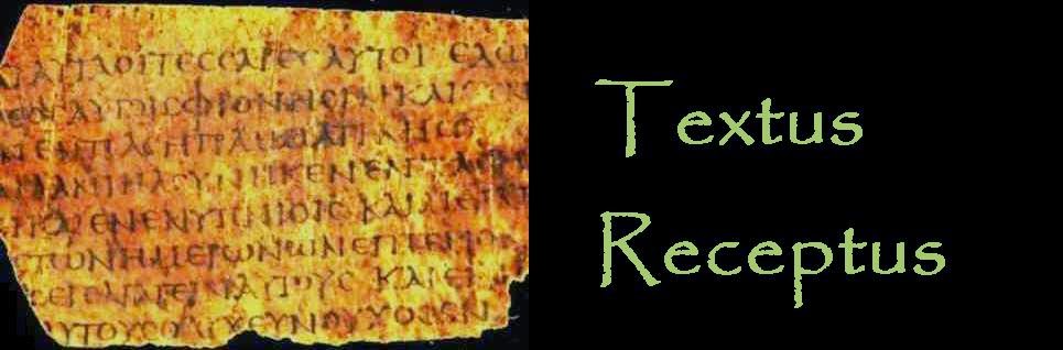 Manuscritos da Bíblia Textus Receptus textus receptus