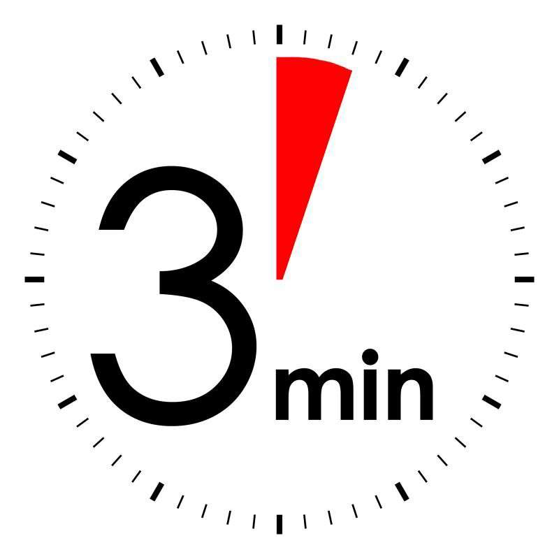 Em 3 minutos